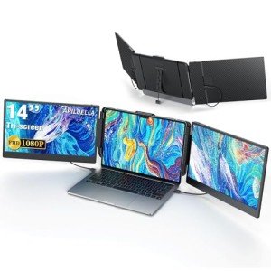 14” Triple Laptop Screen Extender for Mac/Windows