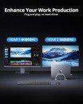 Dual Monitor 4K Dock for MacBook Pro/Air