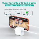 6.6ft USB-C Charging Cable for Apple Devices