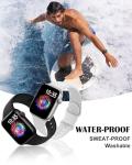 TreasureMax Soft Silicone Sport Band for Apple Watch