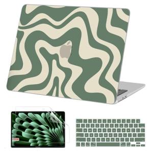 AKIT MacBook Air 13" Green Wave Case Bundle