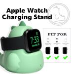 Mint Green Dinosaur Charger Stand for Apple Watch