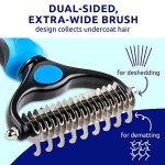 Pet Deshedding Brush - Double-Sided Rake for Pets