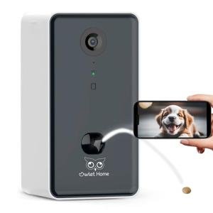 Smart Pet Camera with Treat Dispenser & Night Vision