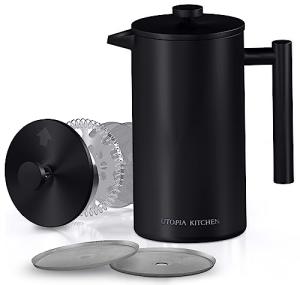 Utopia Kitchen French Press Coffee Maker, Black