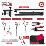 12-Piece Dog Grooming Arm & Accessory Kit