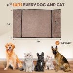 Large Absorbent Microfiber Dog Towels - 2 Pack