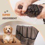 Large Absorbent Microfiber Dog Towels - 2 Pack