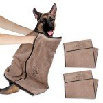 Large Absorbent Microfiber Dog Towels - 2 Pack