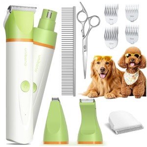 Quiet Dog Grooming Clippers and Paw Trimmer Kit