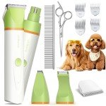 Quiet Dog Grooming Clippers and Paw Trimmer Kit