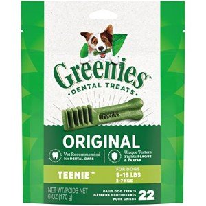 Greenies Teenie Natural Dental Dog Treats, 6 oz