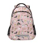 Pink Dog Backpack for Kids - Lightweight Daypack