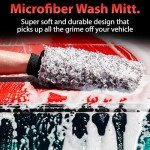 Adam's Microfiber Car Wash Mitt - Soft & Plush