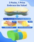 Large All-Purpose Car Wash Sponge Kit - 3pcs