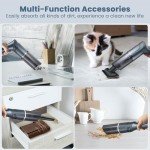 MZGO Cordless Handheld Car Vacuum, 15000Pa Power