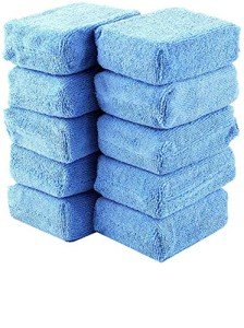 Premium Microfiber Car Wax Applicator Pad 10-Pack