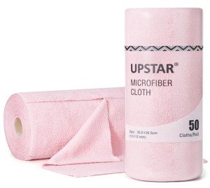 UPSTAR Microfiber Cleaning Cloths - 50 Pack Roll