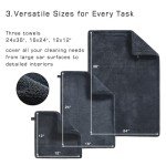 SOFLYS 3 Pack Ultra Absorbent Car Drying Towels