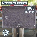 SOFLYS 3 Pack Ultra Absorbent Car Drying Towels