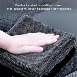 SOFLYS 3 Pack Ultra Absorbent Car Drying Towels