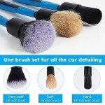RAYBAO 3-Piece Car Detailing Brush Set