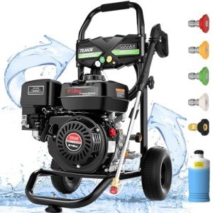 4200PSI Gas Pressure Washer with 5 Tips & Hose