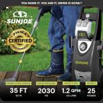 Sun Joe SPX3000 Electric Pressure Washer - 2030 PSI