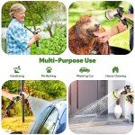 50 ft Stainless Steel Garden Hose with Nozzle