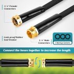 100ft Flexible Kink-Free Garden Hose with Nozzle