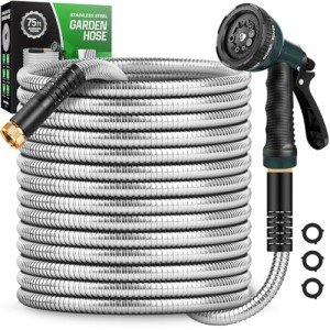 75 FT Garden Hose with 10-Function Nozzle