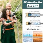75 FT Garden Hose with 10-Function Nozzle