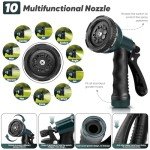 75 FT Garden Hose with 10-Function Nozzle