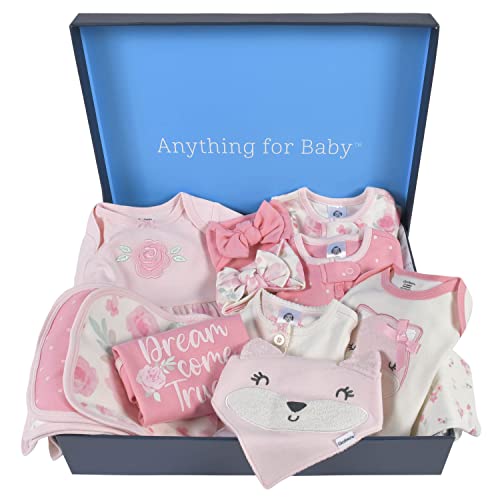 Adorable 14-Piece Pink Baby Clothing Set