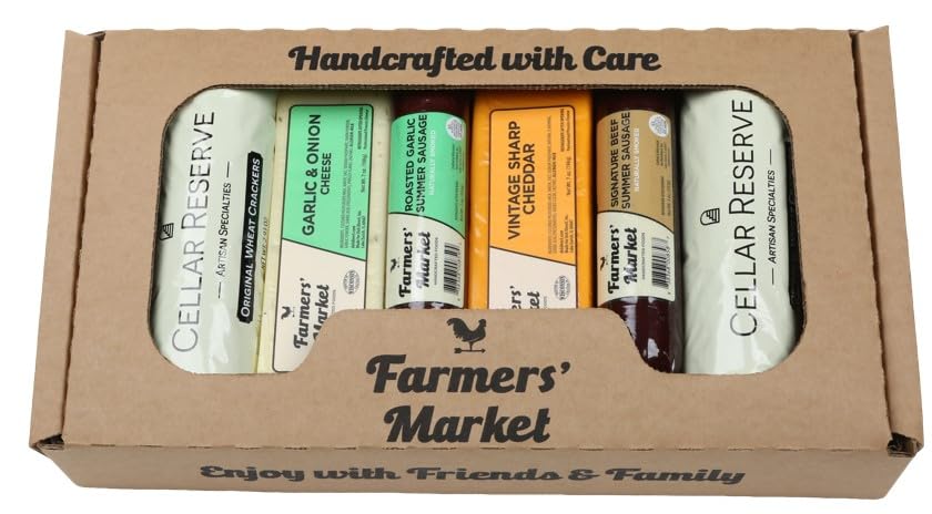 Wisconsin Meat and Cheese Gift Basket - Perfect for Dad