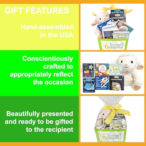 Sweet Dreams Baby Gift Basket with Books