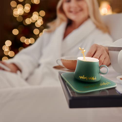 Christmas Spa Gift Basket for Women with Coffee and Candle