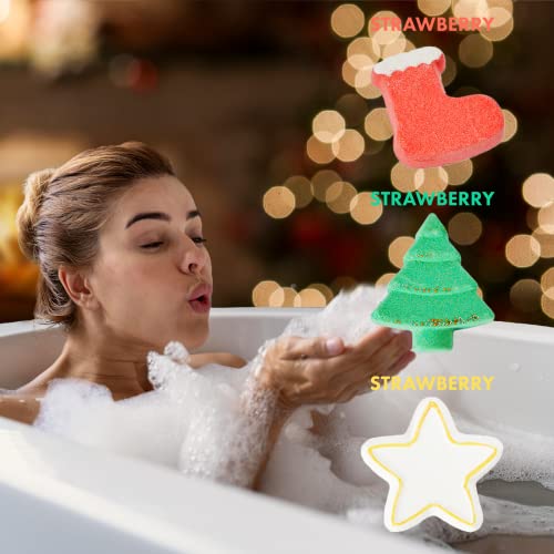 Christmas Spa Gift Basket for Women with Coffee and Candle
