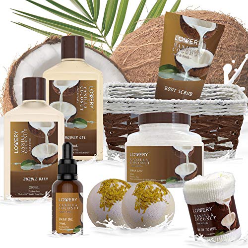 Vanilla Coconut Spa Set - Luxurious Bath & Body Gift