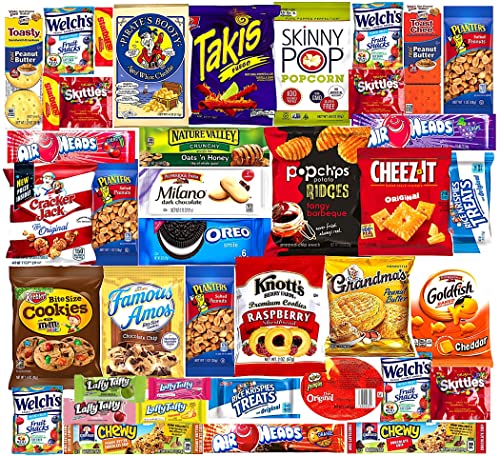 Deluxe Snacks Gift Box - 40 Count Assorted Variety