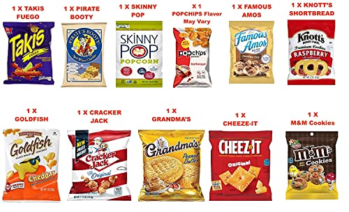Deluxe Snacks Gift Box - 40 Count Assorted Variety