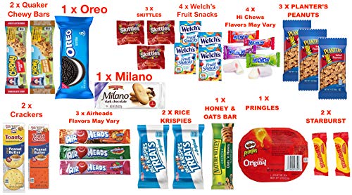 Deluxe Snacks Gift Box - 40 Count Assorted Variety