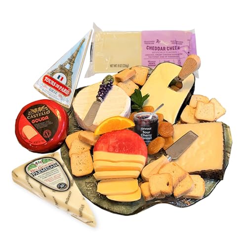 Cheese and Crackers Gift Basket by GiftWorld
