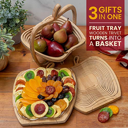 Healthy Dried Fruit Gift Basket - Gourmet Variety
