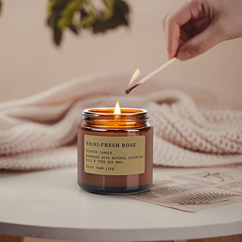 4-Pack Aromatherapy Candle Set, Fragrant Home Decor Gift