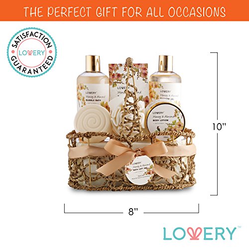 Honey & Almond Spa Gift Basket Set