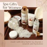 Women's Spa Gift Box: Coffee Mug, Bubble Bath, Hand Cream