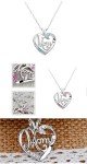 Mom Heart Pendant Necklace Gift for Christmas