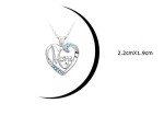 Mom Heart Pendant Necklace Gift for Christmas