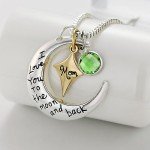 Mom's "Love You to the Moon" Necklace Gift